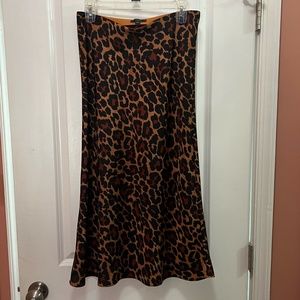 J. Crew Leopard Print Slip Skirt Sz. Small